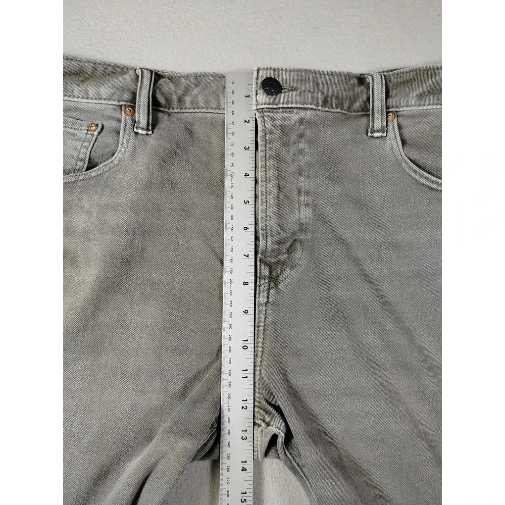 American Eagle Easyflex Jeans Mens 38 Gray Athletic Tapered Stretch Denim Casual